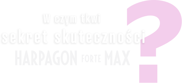 w czym tkwi sekret skuteczności Harpagon Forte MAX